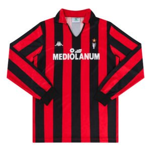 1988-90 AC Milan (LS) Home retro football jersey S-2XL