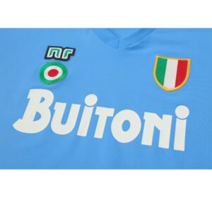 1987-88 Naples home short-sleeved shirt retro football jersey S-2XL