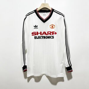 1982-83 Manchester united（SL) Away retro soccer jersey S-2XL