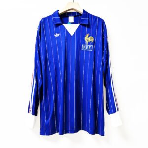 1980-82 France Home Long Sleeve retro football jersey S-2XL