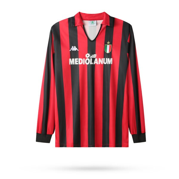 1988-89 AC Milan (LS) Home retro football jersey S-2XL