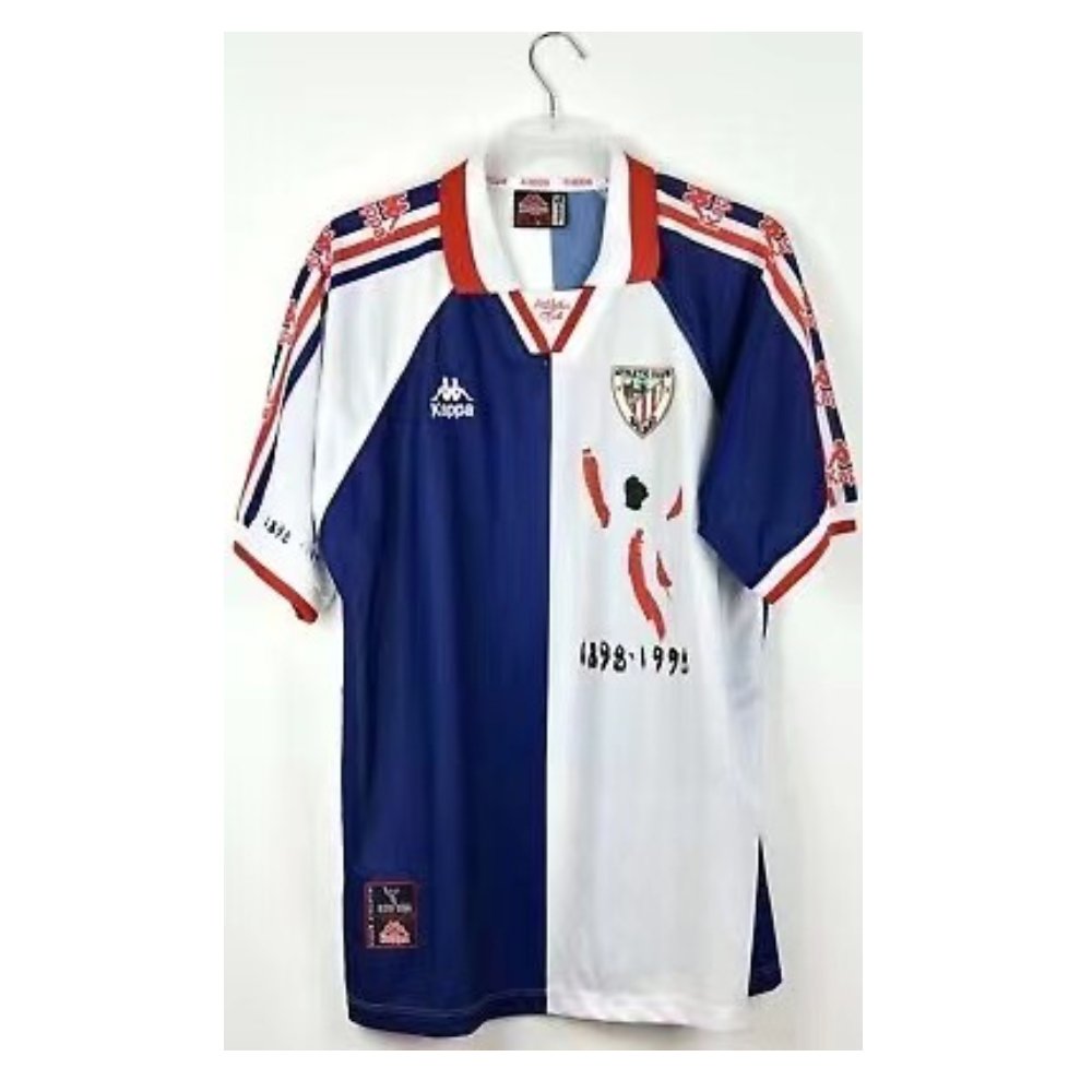 1997-98 Athletic Bilbao Kappa Centenary Home retro soccer jerseya S-2XL