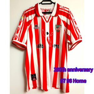 1997-98 Athletic Bilbao Kappa Centenary Home retro soccer jerseya S-2XL