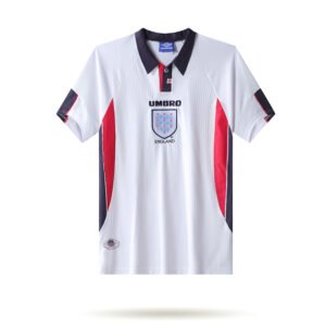 1998 England Home retro football jersey