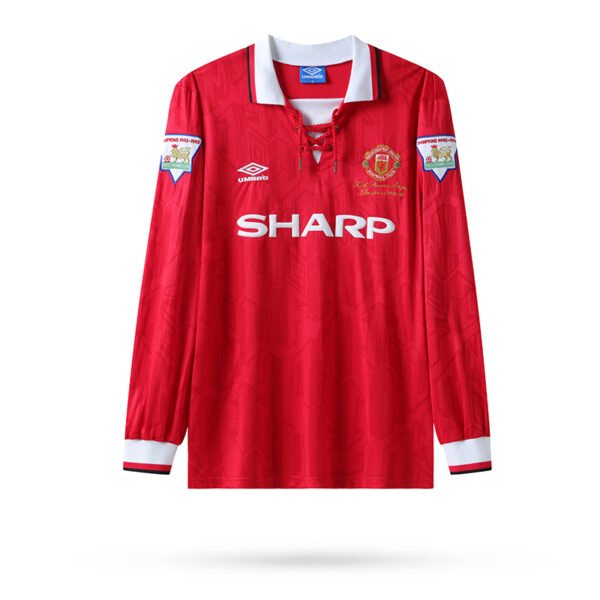 1992-1993 Manchester United Champion (LS) Home retro football jersey