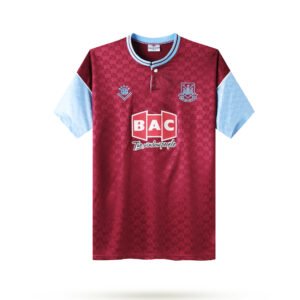 1989-90 West Ham United Home retro football jersey