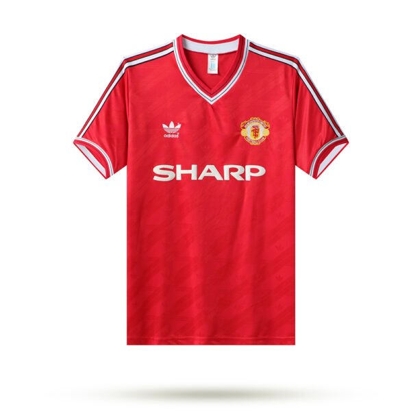 1986-88 Manchester United Home retro football jersey