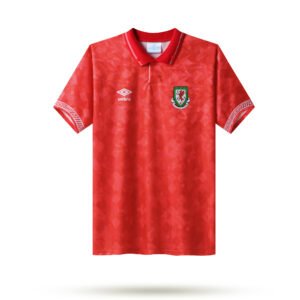 1990-92 Wales Home retro football jersey