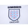 1998 England Home retro football jersey