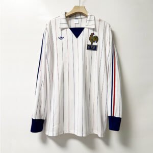 1980-82 France away long sleeve retro football jersey