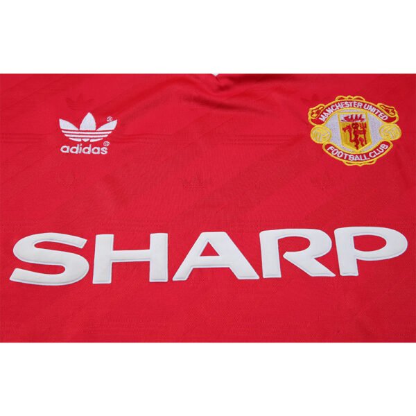 1986-88 Manchester United Home retro football jersey