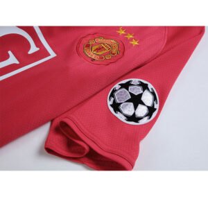 2008 Manchester united Home Euro Three Stars retro football jersey