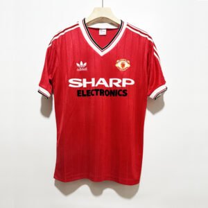 1982-83 Manchester united Home retro football jersey