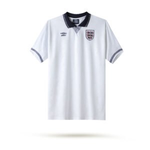 1990 England Home retro football jersey