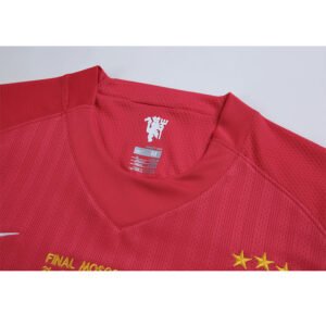 2008 Manchester united Home Euro Three Stars retro football jersey
