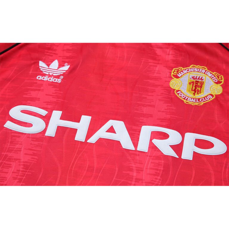 1990-92 Manchester United Home retro football jersey