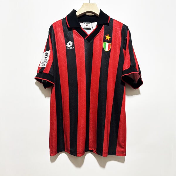 1993-94 AC Milan Champions League Semifinals retro football jersey