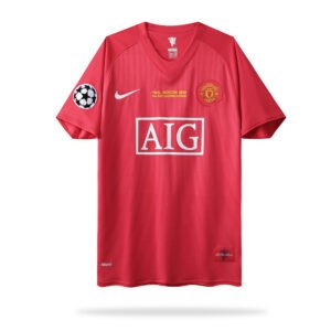 2008 Manchester united Home Euro Final retro football jersey