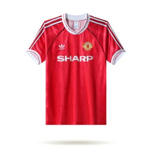 1990-92 Manchester United Home retro football jersey