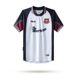 1999-2001 West Ham United Away retro football jersey