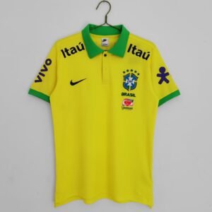 2022/23 Brazil POLO Yellow Retro Top retro football jersey