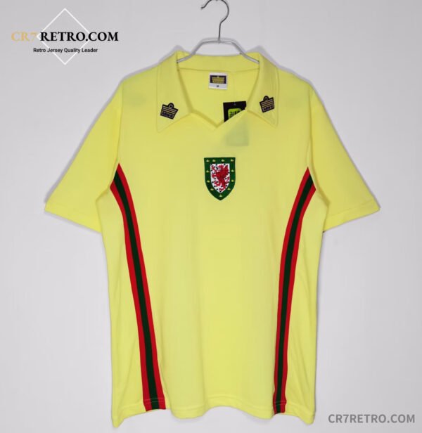 1976/79 Wales away vintage football shirts