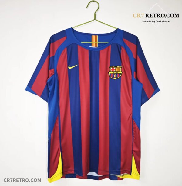 Vintage Barcelona football shirts for the 2005/06 season