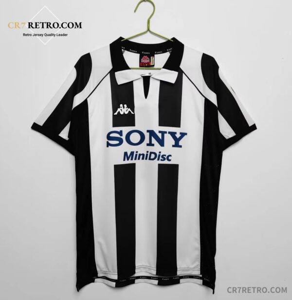 Vintage Juventus home football shirts for the 1997/98 season