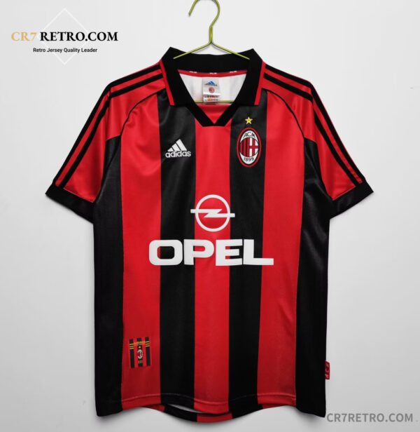 Vintage football shirts for the 1998/99 AC Milan home season