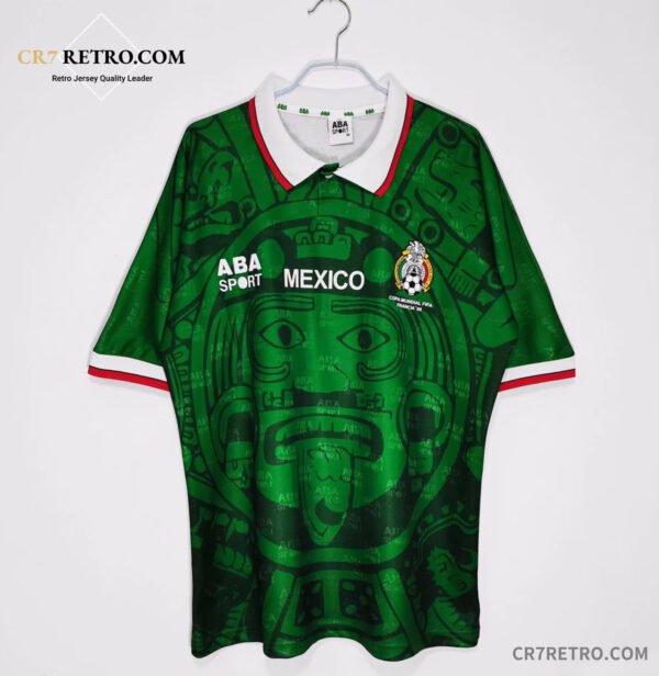 1998 season Mexico home retro football shirt