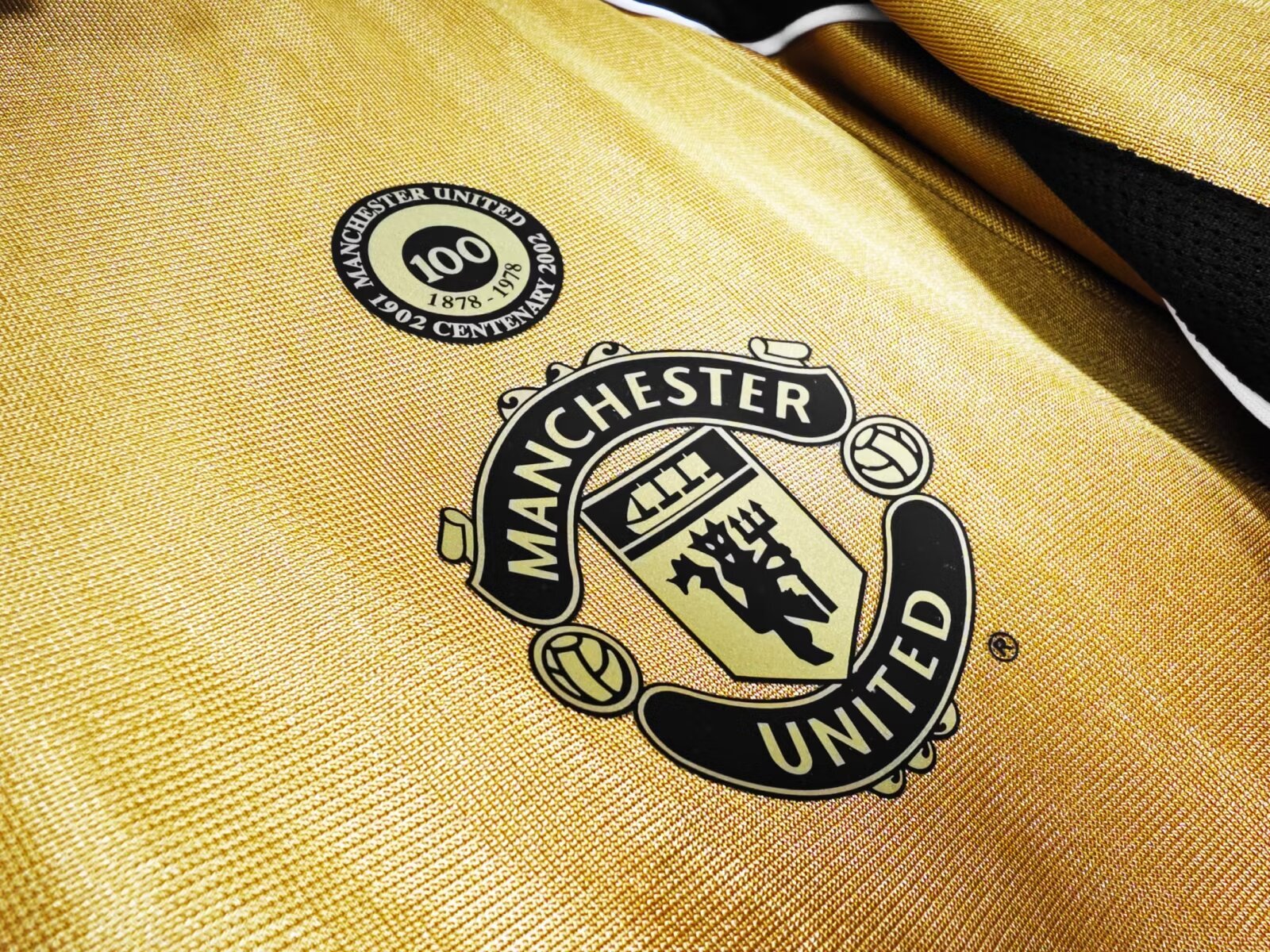 2001/02 Manchester United Reversible Centenary Edition vintage football shirt S-2XL - immagine 9