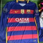 2015/16 Barcelona Messi Home Long sleeve Jersey | Barça Messi #10 jersey 2015-16 season photo review