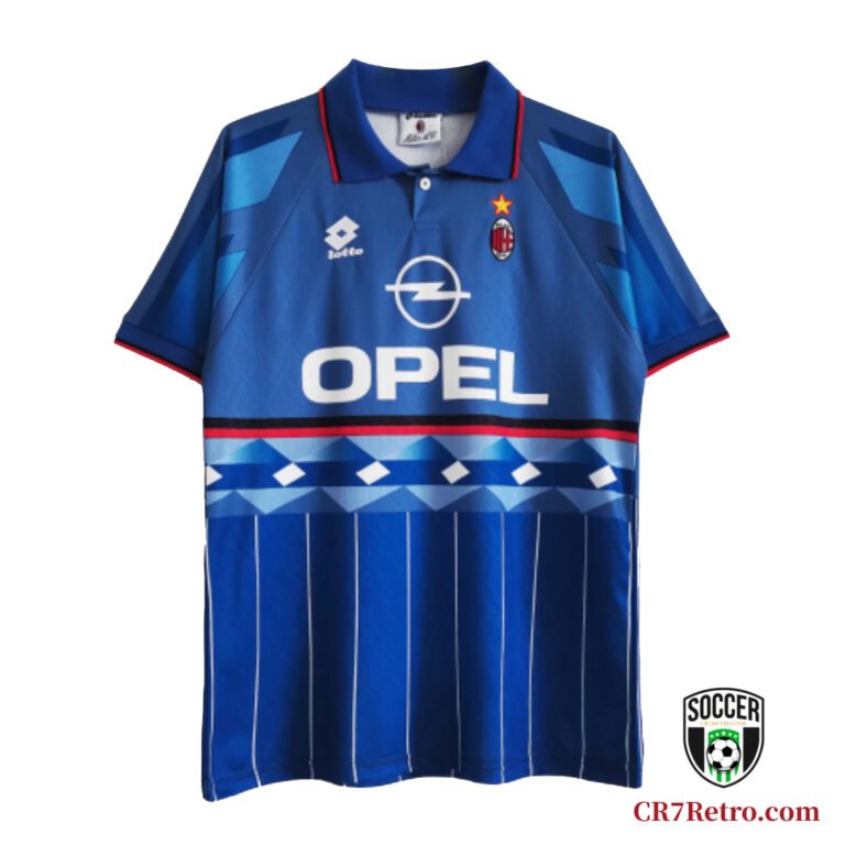 1995/96 AC Milan Roberto Baggio #18 Third Retro Jersey – Classic design featuring Baggio’s iconic #18 shirt worn during his time at AC Milan.