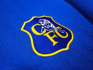 1995/97 Chelsea Home Retro Jersey – Classic Blues kit, high-quality replica, perfect for collectors and fans.