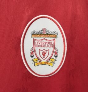 1996 Liverpool Soccer Jersey – Official Liverpool FC retro shirt, celebrating the club’s rich history from the 1990s, perfect for fans and collectors.