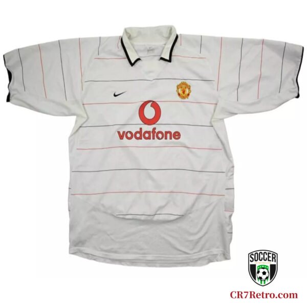2003-05 Manchester United Ronaldo jersey, classic red Man Utd shirt featuring Cristiano Ronaldo’s debut-era design.