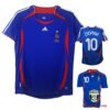 2006 France Home WC ‘06 Retro Soccer Jersey featuring the classic blue design worn by Zidane and the French national team during the 2006 World Cup.