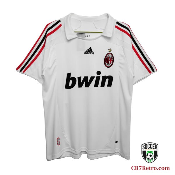 2007/08 AC Milan Kaka #22 Away Jersey – Featuring the iconic Kaka #22 jersey worn during AC Milan's unforgettable 2007/08 season.
