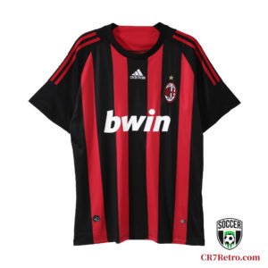 2008/09 AC Milan Home Retro Jersey, Ronaldinho #80, Classic Replica
