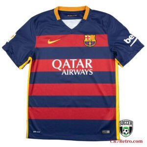 2015/16 FC Barcelona Messi jersey, classic Barça home shirt featuring Lionel Messi’s iconic number 10.
