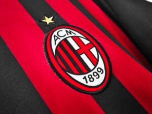 2016/17 AC Milan Home Retro Football Jersey – Classic red and black striped kit with vintage club detailing.