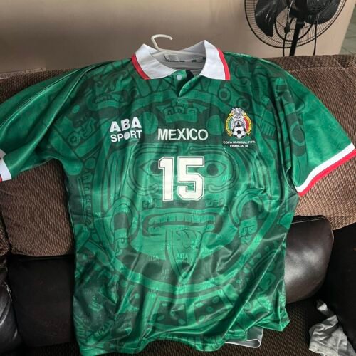 RETRO 98 MEXICAN SOCCER JERSEYS BLANCO 11 HERNANDEZ