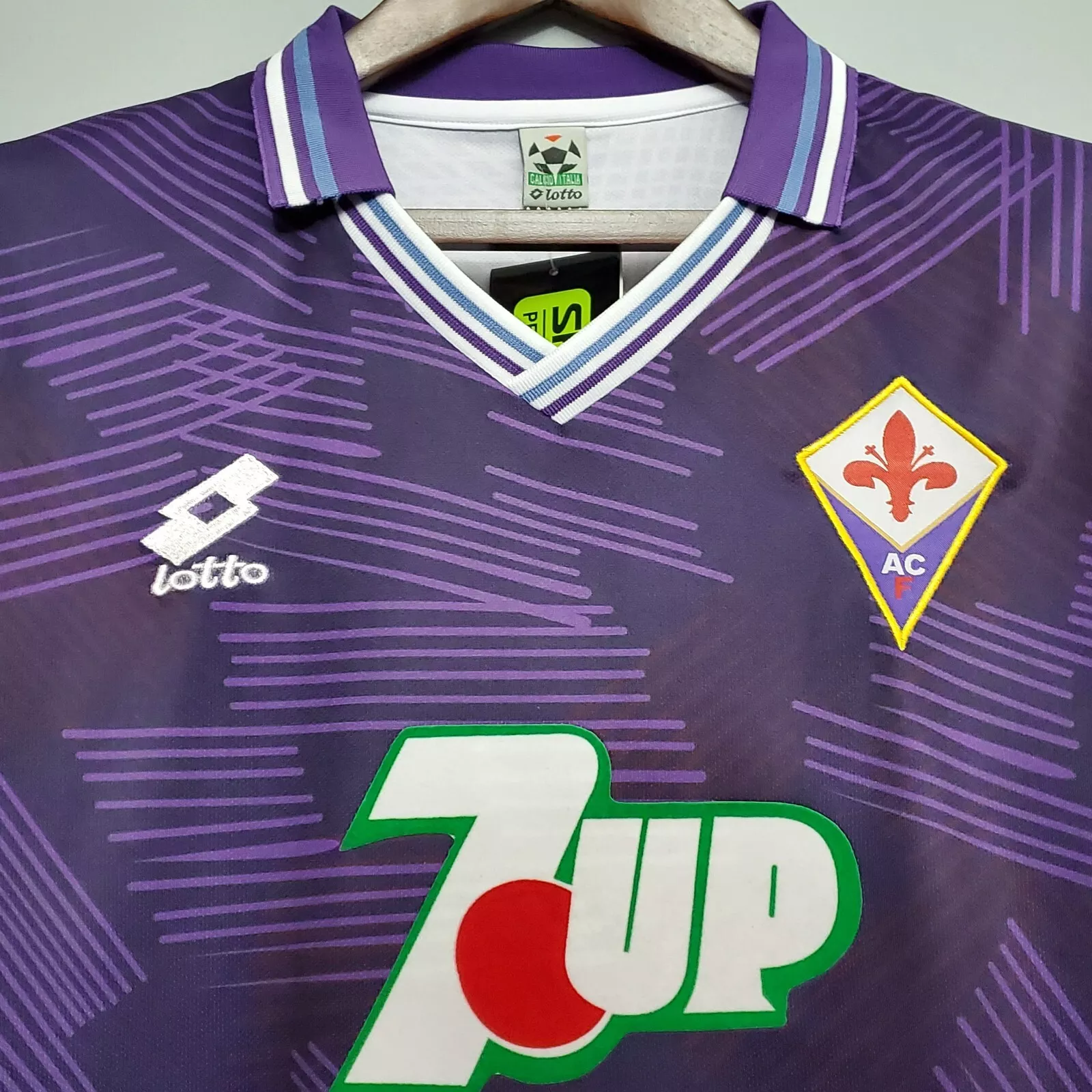 AC Fiorentina 1992/93 retro football jersey, vintage Fiorentina shirt with purple design