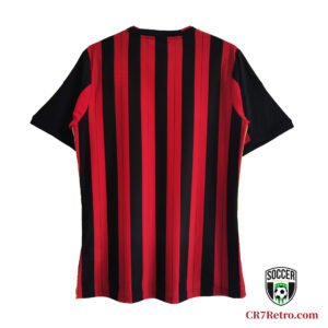 Back view of the 2013/14 AC Milan Home Jersey featuring the iconic design.
