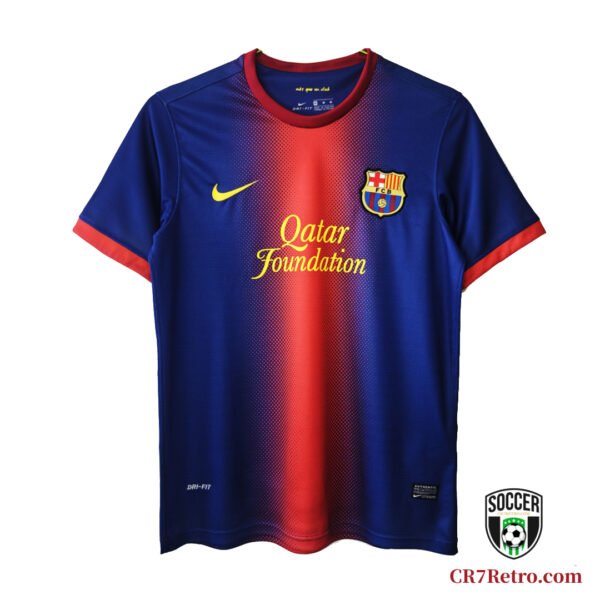 Barcelona 2012/13 Messi jersey, classic Barça home shirt featuring Lionel Messi’s iconic #10