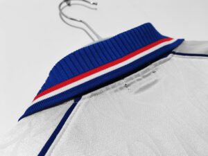 Back view of the 1998 Japan Away Retro Jersey with traditional white design and number print.