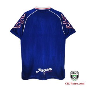 Back view of the 1998 Japan Home Retro Jersey with traditional blue design and number print.