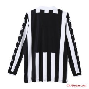 1999/00 Juventus home long-sleeve retro jersey featuring the classic black-and-white stripes, honoring legends like Del Piero and Inzaghi