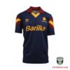 Retro Roma 1991/92 Third Soccer Jersey – Classic AS Roma black and orange vintage football shirt with Barilla sponsor.