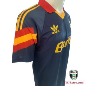 Back view of the 1991/92 AS Roma Third Jersey featuring classic retro design and number print.